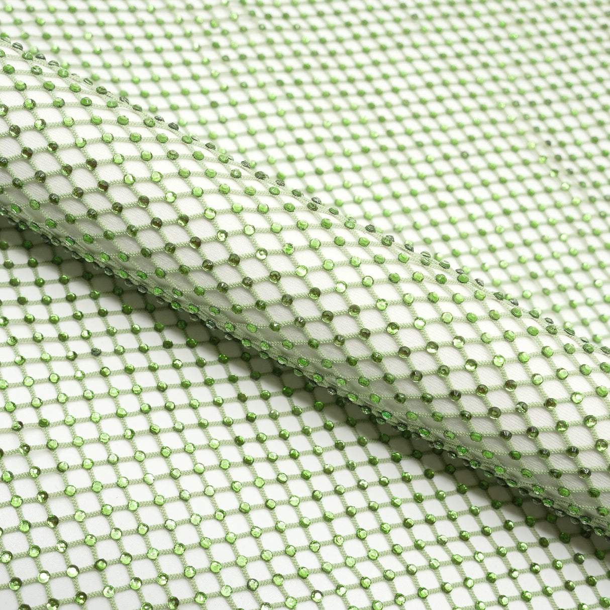 Diamond Fishnet Rhinestone Mesh