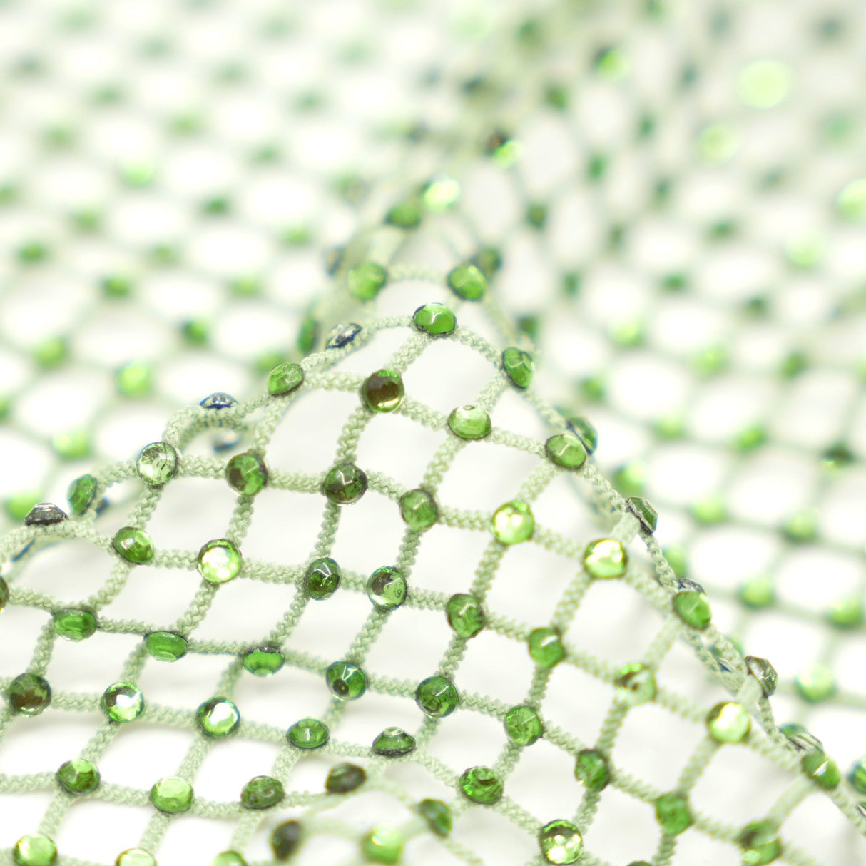 Diamond Fishnet Rhinestone Mesh