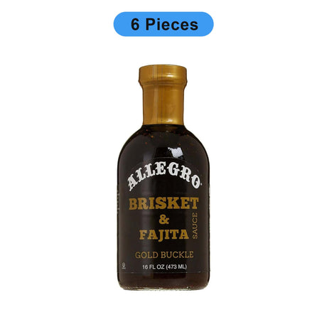 ALLEGRO GOLD BUCKLE BRISKET AND FAJITA SAUCE 16 OZ BOTTLE