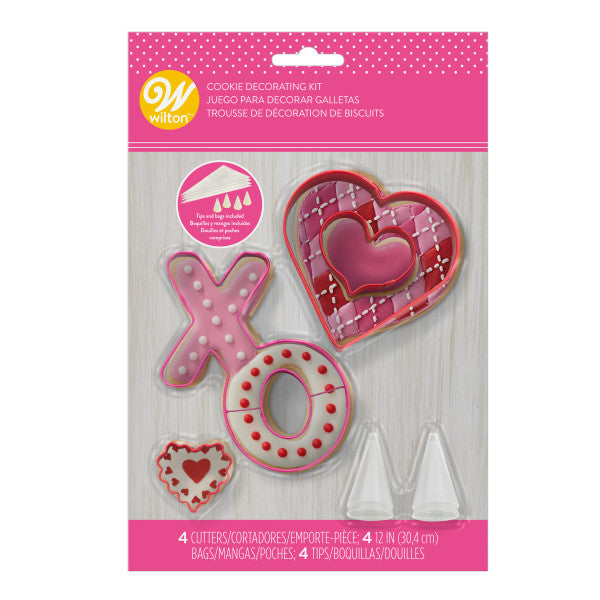 Wilton XO Valentine's Day Cookie Decorating Kit, 12-Piece