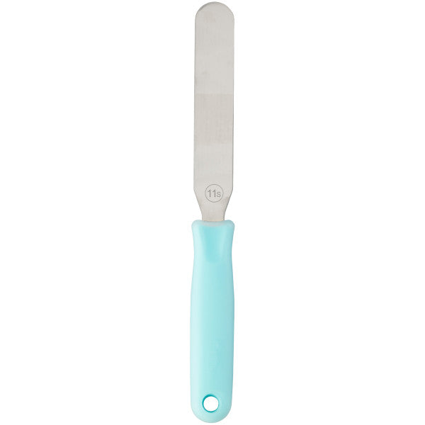 Wilton Straight Icing Spatula – 11 Inch Teal and Silver