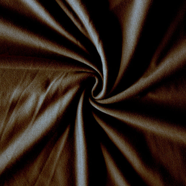 Bamboo Cotton Lycra French Terry Fabric - Espresso Brown