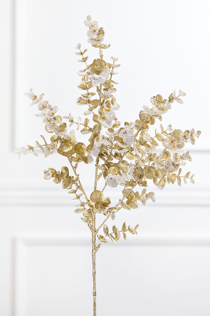 26" Platinum Snowy Boxwood Spray
