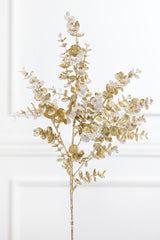 26" Platinum Snowy Boxwood Spray