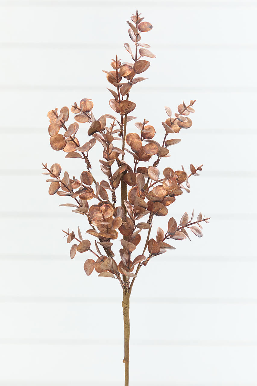 24" Warm Copper Eucalyptus Spray
