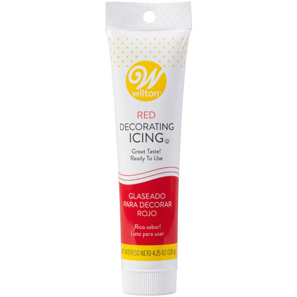 Wilton Red Ready-to-Use Decorating Icing Tube – 4.25 oz.