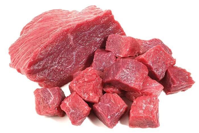 Beef (without bone) per lb