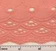 Eyelet Embroidery Peach 5K004 Cotton Polyester Fabric - Peach Eyelet Embroidery, 41/42" Width