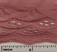Eyelet Embroidery Rose 5K006 Cotton Polyester Fabric - Rose, Eyelet Embroidery, 41/42" Width