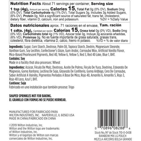 Wilton Rainbow Sprinkles Mix, 10 oz.