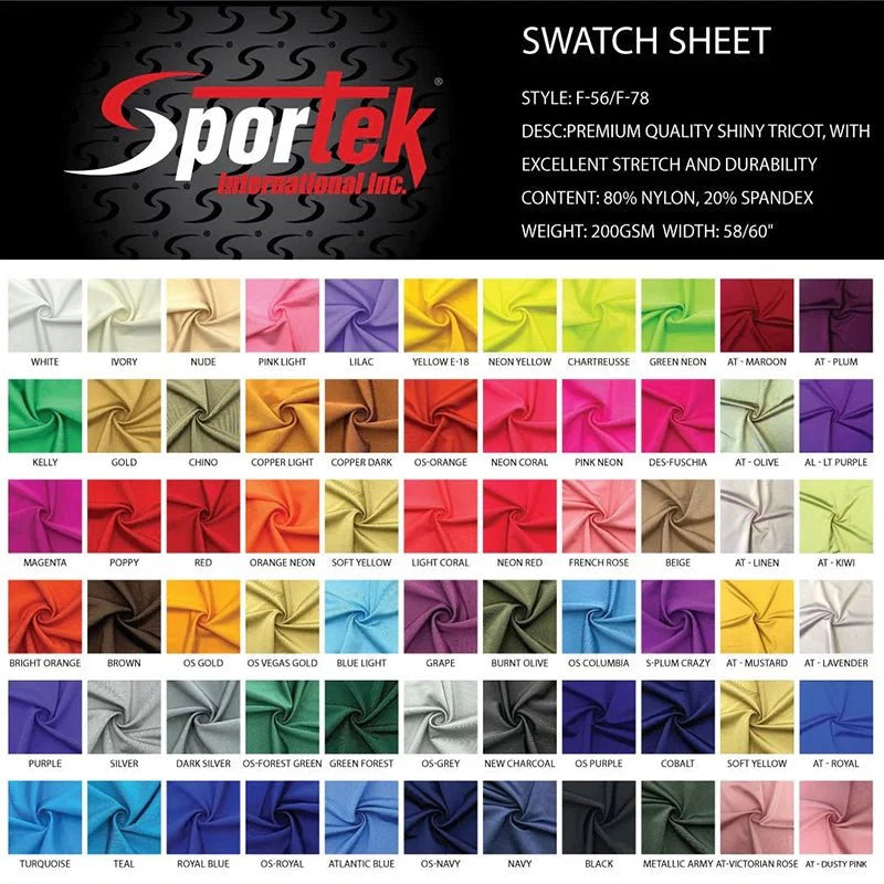 Nylon Spandex Tricot Shiny Fabric