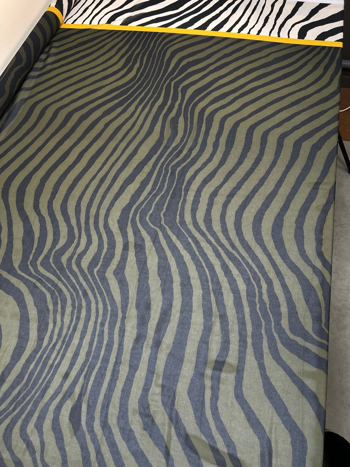 Polyester Chiffon Animal Print Green