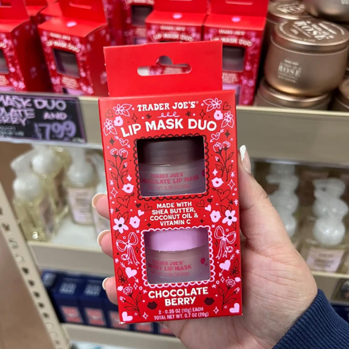 Trader Joe’s Chocolate Berry Lip Mask Duo | 0.7 Oz