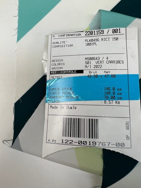 Polyester Woven Striped Multicolour Lightweight