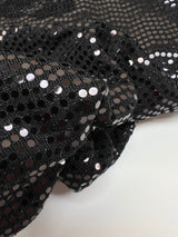 Black Lurex Knitted Fabric