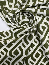 Printed Linen Cotton Fabric