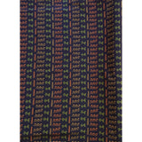 Adewale Stretch Cotton Satin Fabric - Navy, Orange, Green African Print, 58" Width (1 Yard)