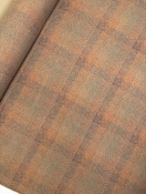 Wool Checked Printed Fabric