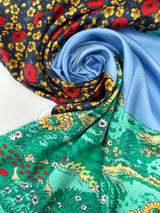 Polyester Sateen Multicolour Panel Print
