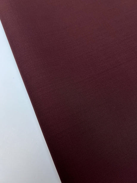 Wool Linen Fabric Blue Brown
