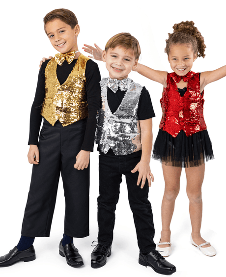 Sequined Vest & Bow Tie Costume