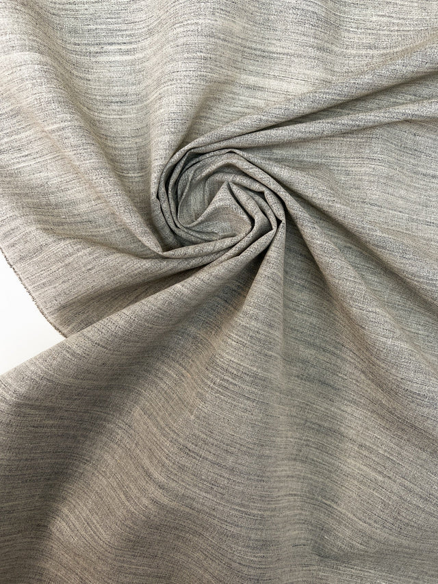 Cotton Melange Beige Fabric