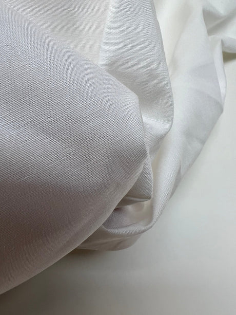 Cotton Viscose Stretch Shirt Fabric White Shades