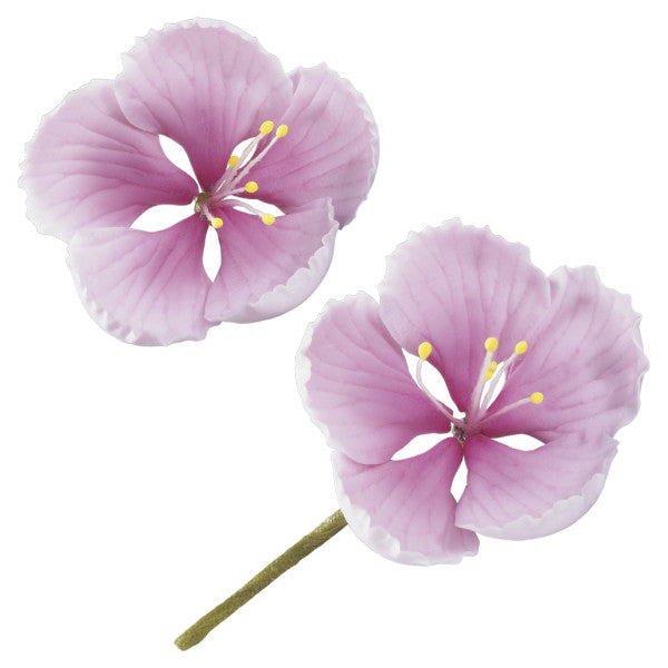 Cherry Blossoms 4 per order - Gum Paste Flowers cake topper