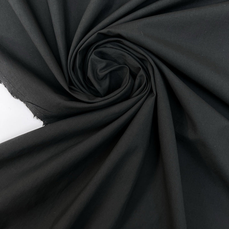 Black Cotton Plain Weave Fabric