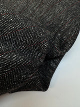 Wool Tweed Suit Fabric Melange White Gray Black