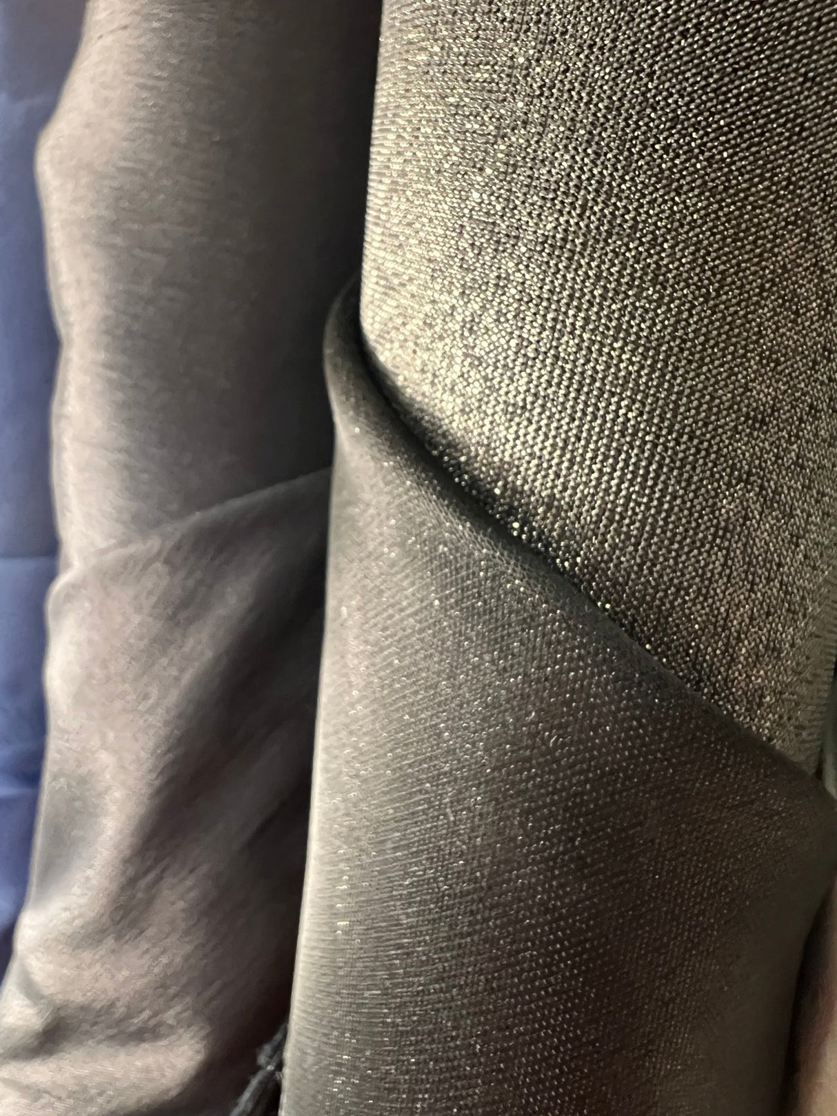 Polyester Mesh Checked Silver Lurex