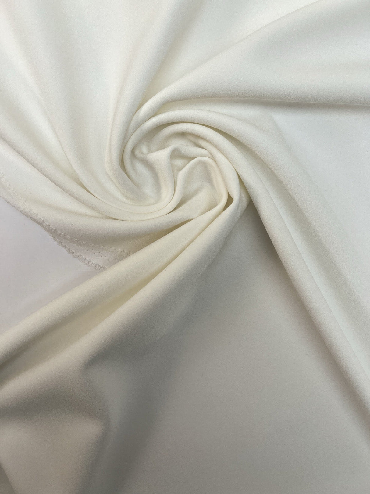 White Crepe Acetate Fused Fabric