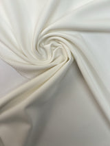 White Crepe Acetate Fused Fabric