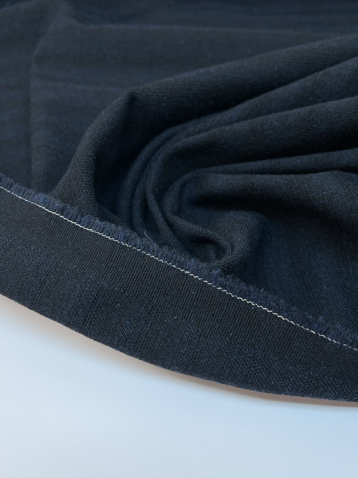Wool Tweed Striped Fabric