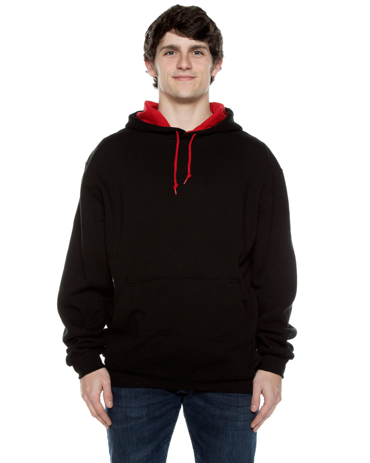 Unisex Contrast Hooded Sweatshirt