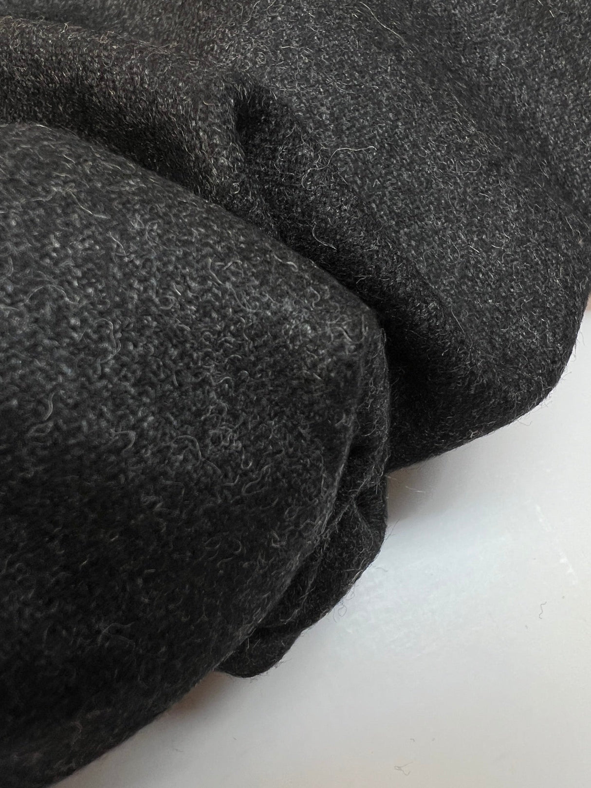 Wool Tweed Melange Gray Suiting Fabric