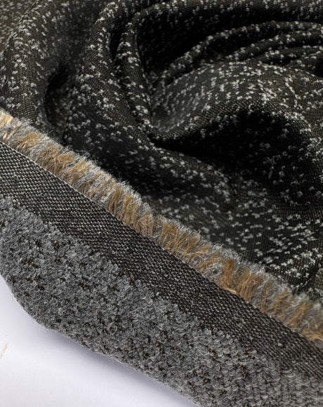 Wool Polyamide Jacquard Brown-Green