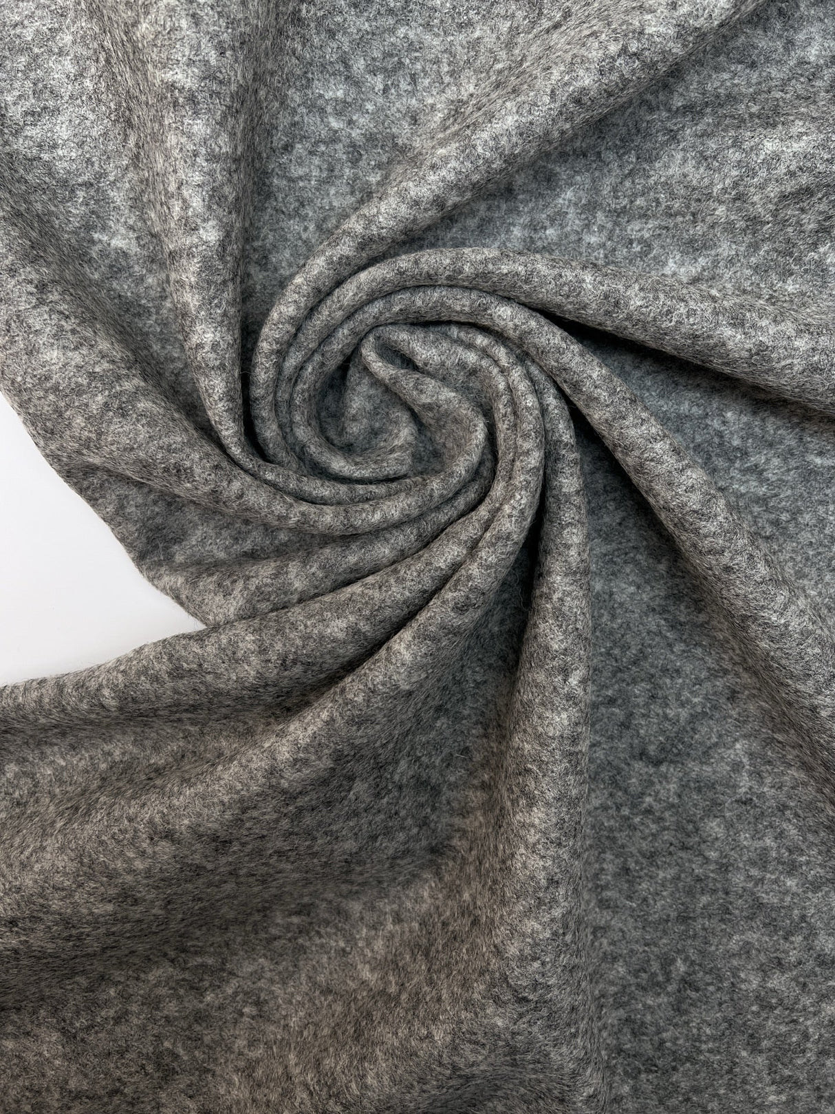Virgin Wool Melange Knit Fabric