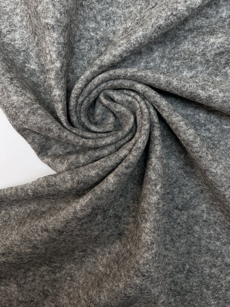Virgin Wool Melange Knit Fabric