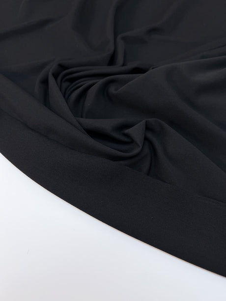 Viscose Knit Fabric Black Stretch