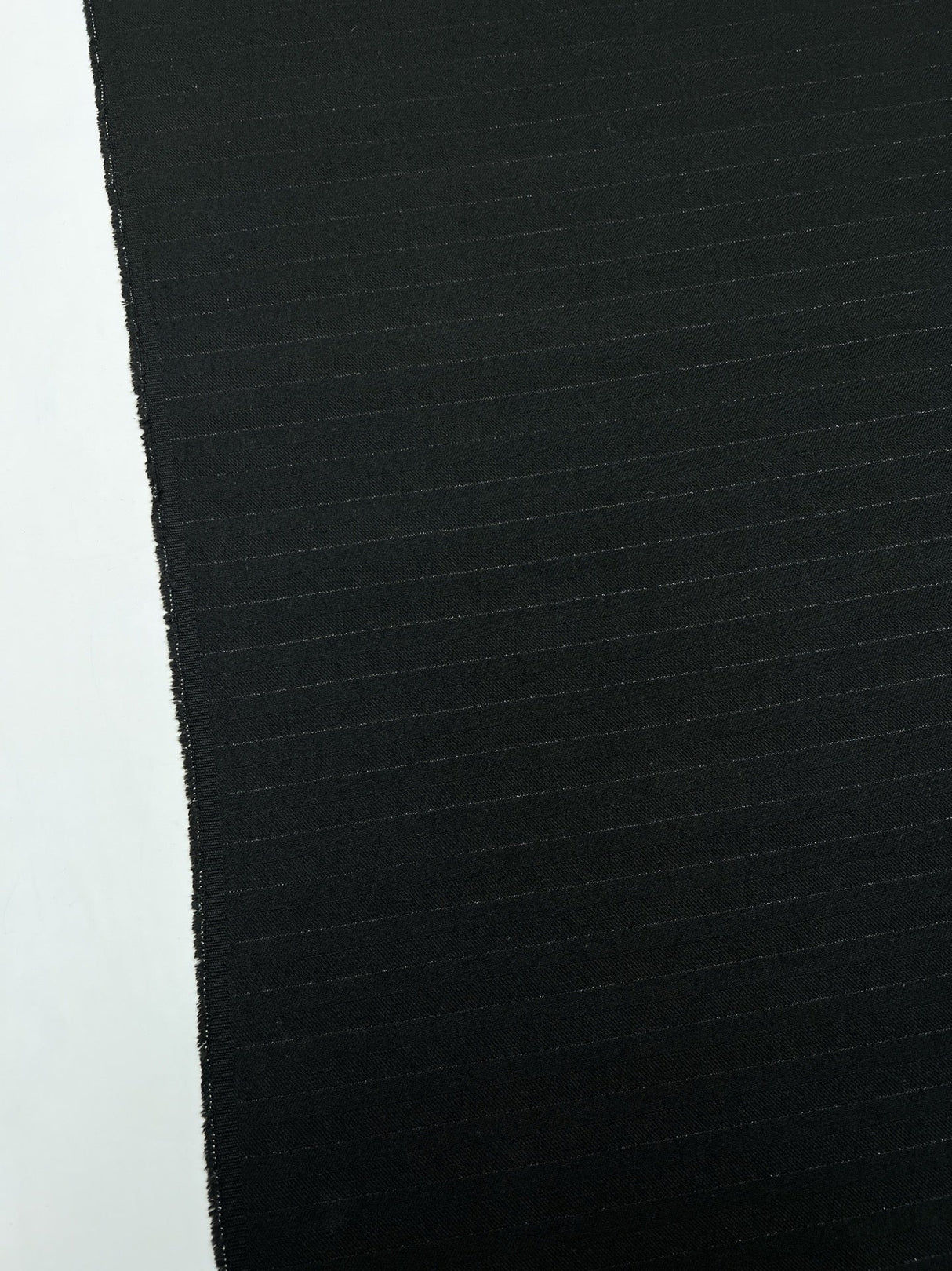 Black Cotton Lurex Twill Fabric