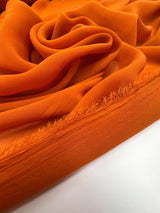 Orange Polyester Chiffon