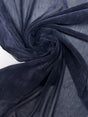Nylon Viscose Flock Mesh Fabric Blue Shade