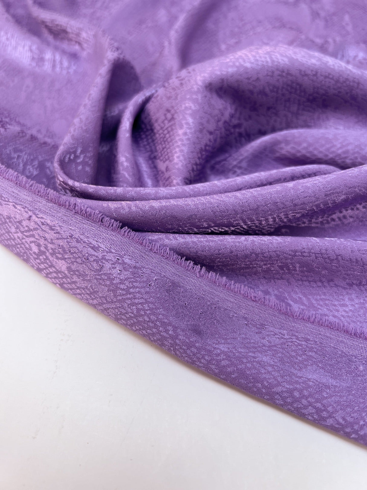 Purple Jacquard Stretch Fabric