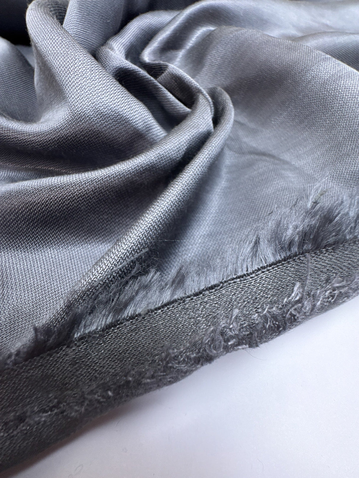 Viscose Satin Fabric Gray