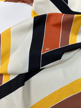 Polyamide Elastane Knitted Blend Printed Yellow Beige