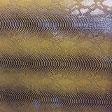 Viper Sopythana Faux Snake Skin Vinyl Fabric - Faux Snake Skin Vinyl Fabric, 52/54" Width, 1.0 MM Thickness, 100% Polyester, +100,000 Double Rubs (1 Yard)