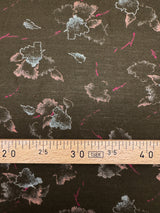 Acrylic Knit Printed Green Stretch Fabric
