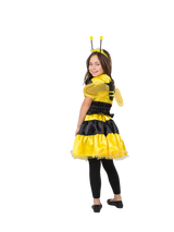 Kids bumblebee costume with top skirt wings and headband
