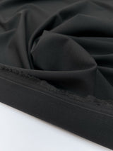 Italian Black Wool Suit Fabric